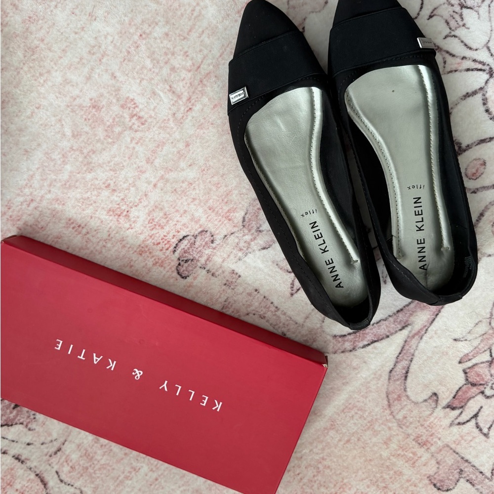 Anne Klein Black Flats for Women